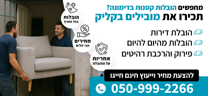 הובלות קטנות בדימונה