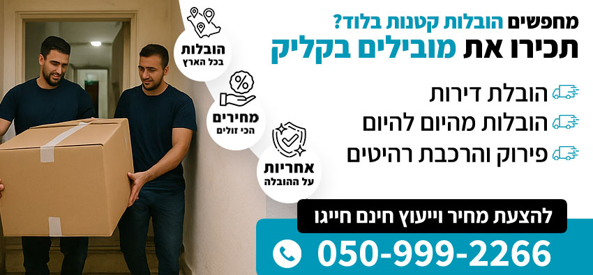 הובלות קטנות בלוד