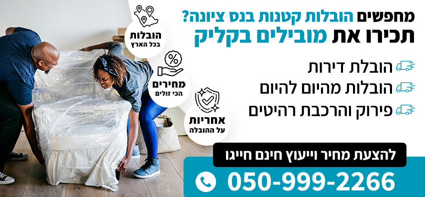 הובלות קטנות בנס ציונה